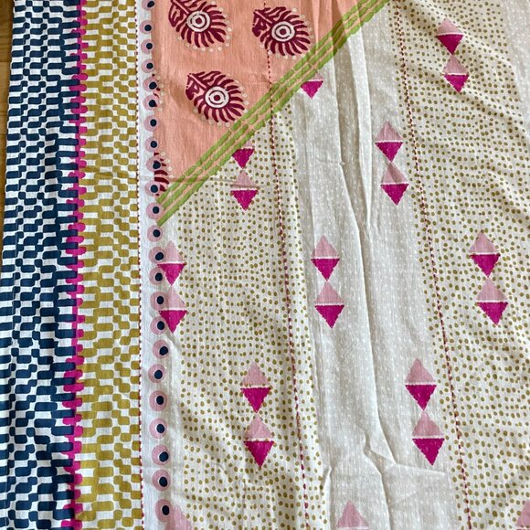 By Anthropologie Printed Jem Cotton Shower Curtain - Picture 9 of 11